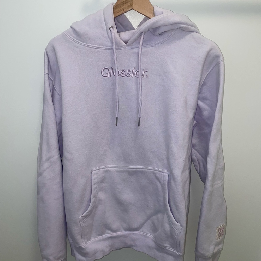 Limited Edition Glossier Purple Lavender Hoodie Size Small